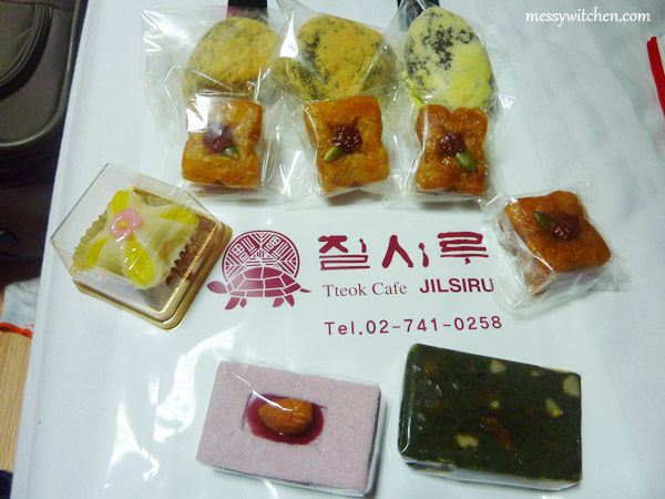 Korean Traditional Cakes From Jilsiru Tteok Cafe @ Seoul, South Korea